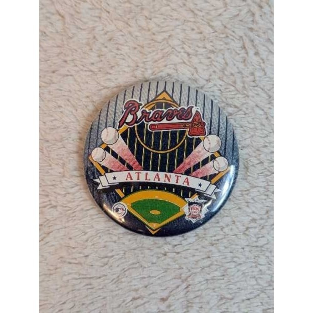 Atlanta Braves Baseball Pin Vintage NWT - Collectible MLB Fan Gear